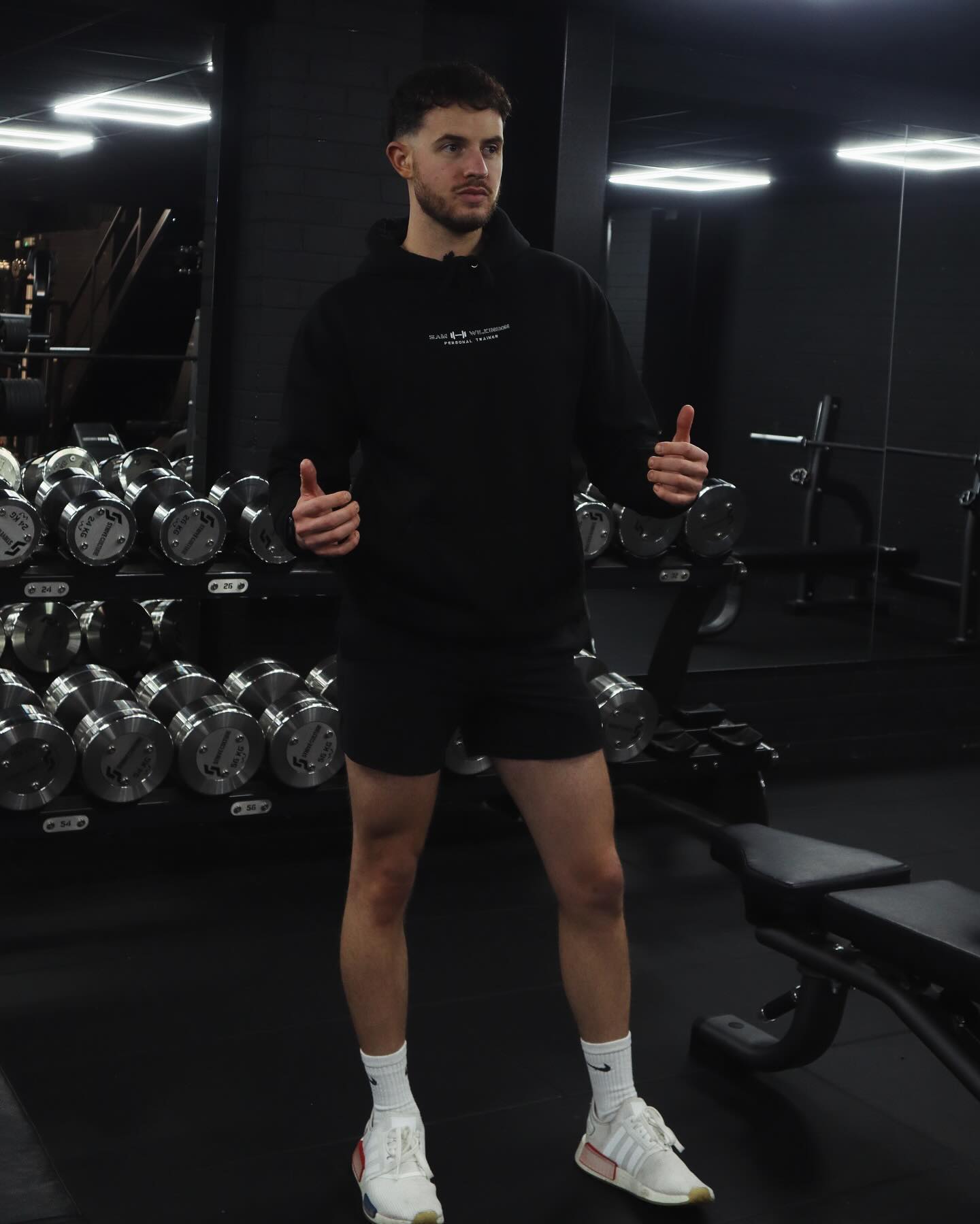 Sam Wilko, personal trainer, at the gym